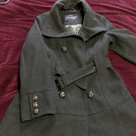 guess grey coat
